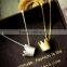 High quality silver and gold crown necklace pendant-crown necklace costume jewelry