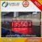 16'' outdoor led time and temp display IP65 digital countdown wall clock 7 segment display