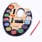 12Color Palette Water Color Cake, Round Shape Children Cerificate Watercolor Cake, Kids Drawing Paper Solid Color
