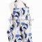 100% light cotton bluenavy pink moon flower print Breathable Nursing Breastfeeding For Cover Privacy Udder For Baby Infant Wrap