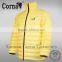 Fashion european style windproof light yellow winter down jacket for men