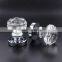 2 1/6 inch decagon zinc base crystal door pull handle door set
