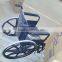 TOPMEDI steel portable medical foldable manual wheel chair for handicapped