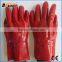 BSSAFETY Short Red Oil Resistant Red Pvc Coated Glove for Household and Clean