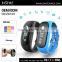 Digital silicone bracelet pedometer with continuous heart rate monitor bluetooth activity tracker