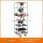 4 wheels Foldable Flowers Display Rack Trolley Cart for Greenhouse