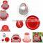 Red Plastic Feeder Baby Chicken Chicks Hen Poultry Feeder Lid & Handle 1.5kg Hot
