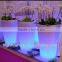 Rechargeable Lithium ion battery powered color changeable sola LED flower pot lighting