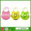 2017 Hot Sales FDA Approved Washable Cute Cartoon Silicone plain fancy baby Bib