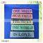 Bar Home Decoration Mdf Material Hanging String Letter Plate