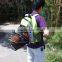 Factory Directly Outdoor Travel Pet Carrier Side Open Dog Cat Backpack, Fashion Design Net Cloth Breathable Pet Carrier Backpack