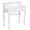 white and black dressing table
