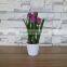 Plastic artificial tulip flowers bonsai for home and commercial decoation