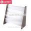 4 tier Kids' Book Rack wooden bookcase with nylon fabric pockets kids bookcase