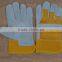Color Safety Gloves,Cow Split Leather Work Glove,Leather cotton Welding Gloves