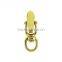 Solid Brass Swivel Eye Snap Hook with Clip, 5/8" Solid Brass Hook