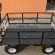 Metal Hand pull Garden tool cart