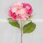 colorful silk wholesale artificial cloth flowers for wedding decoration fake hydrangea flower