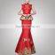 2017 Oem Garment Ladies Formal Wears Clothing Designers Red And White Wedding Dress Direct Manufacturer