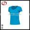 Best Sale Pure Color v Neck Women Runing t Shirts