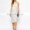 Fashion Maternity Drape Knot Front One Shoulder Midi Pencil Pregnant Party Dress