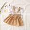 Girls Fancy Cotton Dress Style Fashion Boutique Girl Dress Clothing Halter Clothing