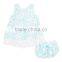 Newest Girl Dress Set With Mint And Lace Dress Set Kids Dress Suit Girls Wear G-NP-CS905-150