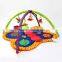 Wholesale non-toxic butterfly style musical gym baby play mat M5082201
