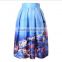 onen onen instyles High Waist Tutu Skirts Women Vintage Fairy Tales Landscape Printed Ball Gown Midi Skirt