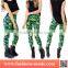 Green Leaf Women Print Leggings
