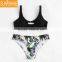 Custom Made Printed Fabric Tropical Sexy Women Two Piece Bikini Swimwear & Beachwear
