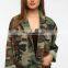 New designed polyester cotton woven fashion camouflage woemn suit fabric