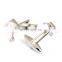 Simple Gender Symbol Men Shirt Silver Cufflinks