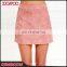 Latest Short Skirt Design Suede Mini Women Skirt