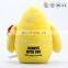 Yellow college mascots customs plush stuffed animal toys