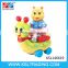 Stacking and flashing snail car electric toys for kids