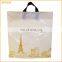 Custom Printed Die cut handles Plastic Shopping Bag for clothes