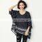 T-B015 Modern Design Fancy Casual Blouse for Fat Woman