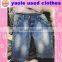 second hand clothes 3/4 jean pants used clothing from usa