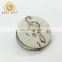 Gold Musical Note Round Shape Compact Leather Mirror