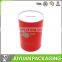custom made cylinder tin coin bank/tin piggy bank for wholesale