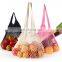 Eco-Friendly Reusable Organic Cotton Shopping Bags Custom Net Tote Bag Fruit Vegetable Grocery Net Mesh Bag