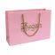 Custom Printed Your Own Logo White Shopping Paper Bag With Handles