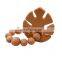 Hand Made Beech Wooden Baby Teething Ring Toys