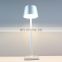 Adjustable light brightness decorative  bed table desk lamps portable rechargeable Led study lamp with shade metal black gold