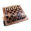 Factory Custom 3 in 1 Wooden Chess Backgammon Checkers Travel Games Chess Set Board Draughts Entertainment Christmas Gift