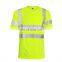 Custom high quality cheap construction uniforms short shirt short sleeve reflective road safety t shirt