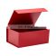 Luxury customize red cardboard rigid magnetic closure retail gift product wrapping boxes