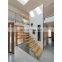 ISO Certified Luxury Indoor Steel Stringer Floating Staircase Steel Stairs