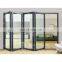 Accordion aluminum glass patio exterior 12 feet bifold doors / folding doors